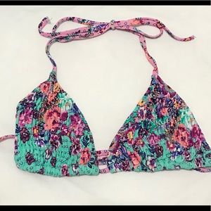 Juniors Pretty Florals Bikini Top S